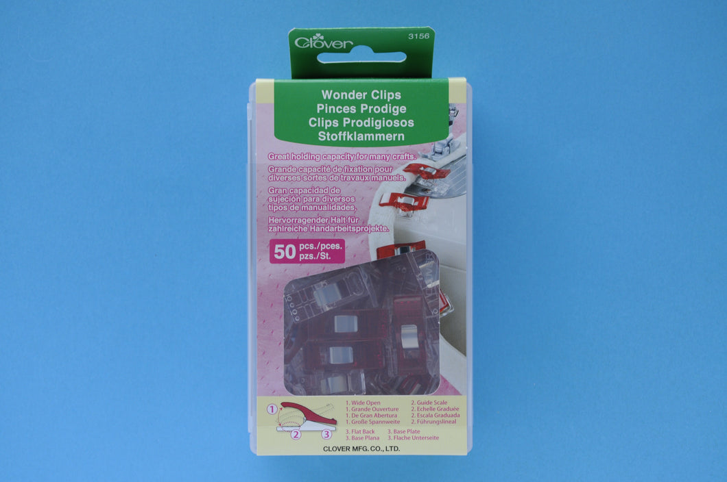 Clover Wonder Clips Red Colour (pack of 50)