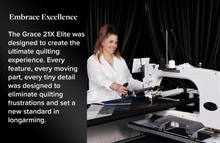Load image into Gallery viewer, Q'nique 21X Elite Longarm Quilting Machine