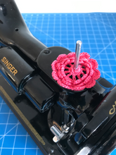 Load image into Gallery viewer, Spool Pin Doily - Salmon Pink