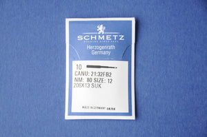 Schmetz 206x13 SUK Size 80/12 10 Pack Ball Point Needles