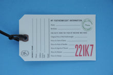 Load image into Gallery viewer, Luggage & ID Tag For 221K7 White Singer Featherweight