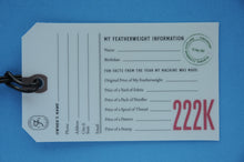 Load image into Gallery viewer, Luggage & ID Tag For 222K Black Free Arm Singer Featherweight