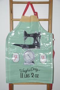 Singer Featherweight Advertisement Oilcloth Apron