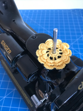 Load image into Gallery viewer, Spool Pin Doily - Yellow