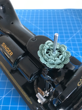 Load image into Gallery viewer, Spool Pin Doily - Jade Green