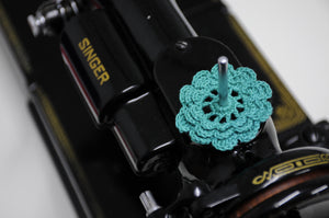 Spool Pin Doily - Teal