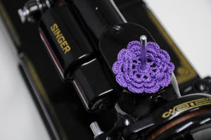 Spool Pin Doily - Dark Purple