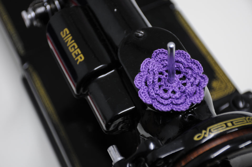 Spool Pin Doily - Dark Purple