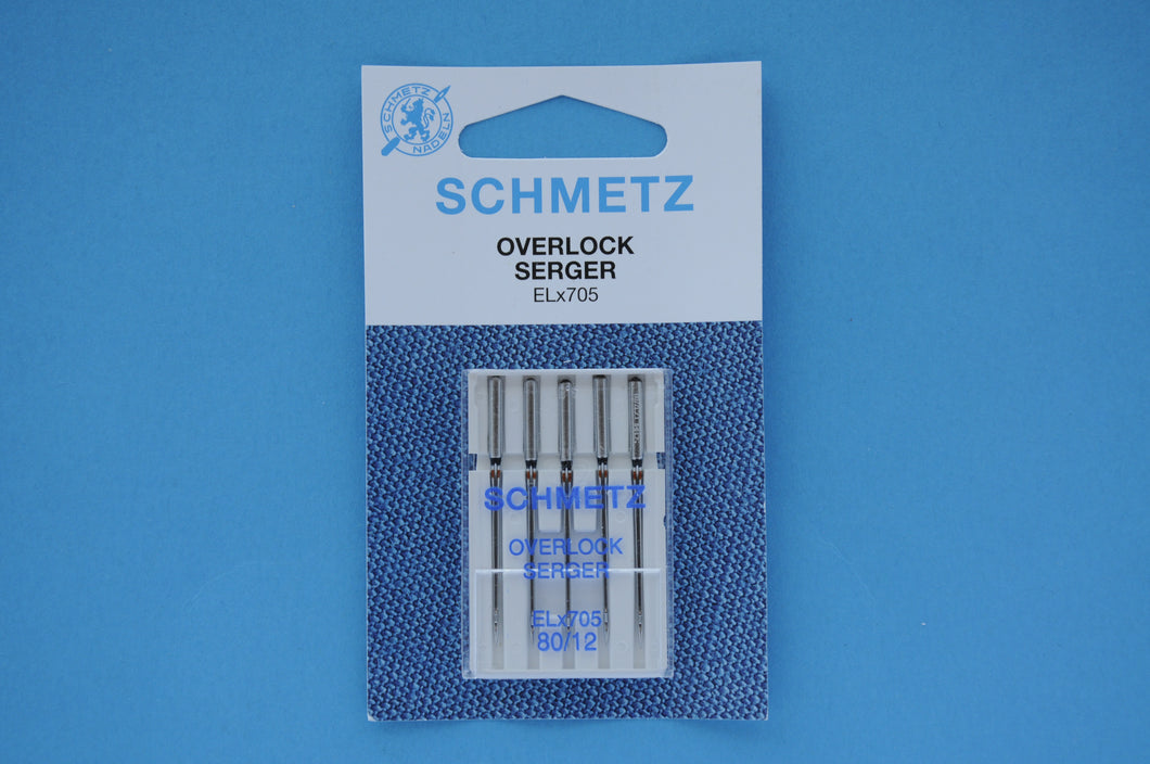 Schmetz ELx705 Domestic Overlock/Coverstitch Needle Size 80/12 - 5 pack