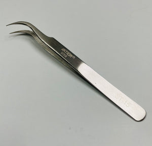 Super Fine Curve Tip Stainless Steel Tweezer