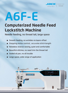 JACK A6F-E-Q Industrial Needle Feed Sewing Machine