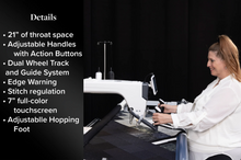 Load image into Gallery viewer, Q'nique 21X Elite Longarm Quilting Machine

