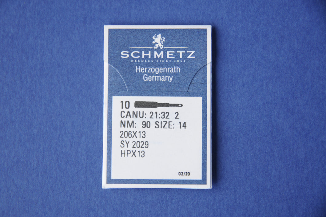 Schmetz 206x13 Size 90/14 10 Pack Universal Point Needles