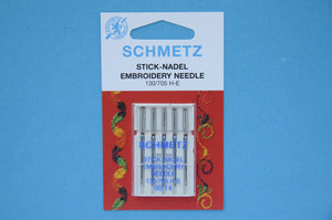 Schmetz Embroidery Needles 130/705 H-E Size 90/14